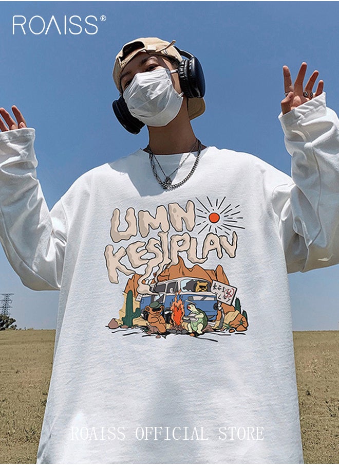 Vintage Cartoon Bus Sweatshirt Long-Sleeve Crew Neck Cartoon Print Sweatshirt - pzsku/Z52E344D36B0C9E45DBACZ/45/_/1721462487/086f8809-d7ec-424e-83b9-1abf50004d7b