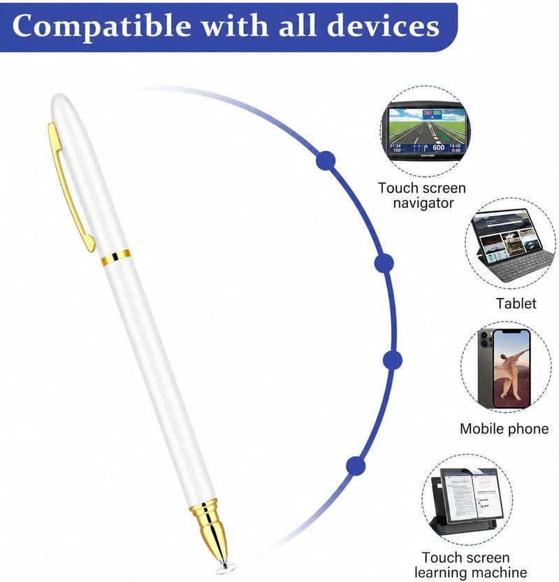DIGIROOT 2-in-1 Dual Tip Business Stylus Pen for Smartphones, Tablets, iPad, Drawing, Writing, Note Taking - Image 4