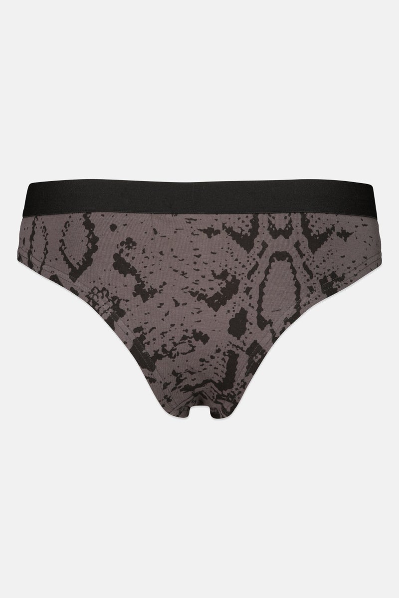 bebe Women 3 Packs Graphic Print Thong Panty Set, Multicolor - Image 5