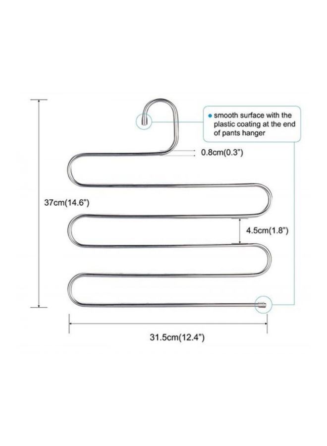 نيبمينينت طقم علاقات متعددة الأغراض بتصميم حامل بطبقات، من 5 قطع فضي 37x31.5سنتيمتر - Image 2