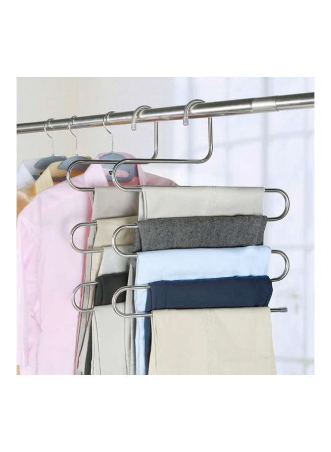 نيبمينينت طقم علاقات متعددة الأغراض بتصميم حامل بطبقات، من 5 قطع فضي 37x31.5سنتيمتر - Image 4