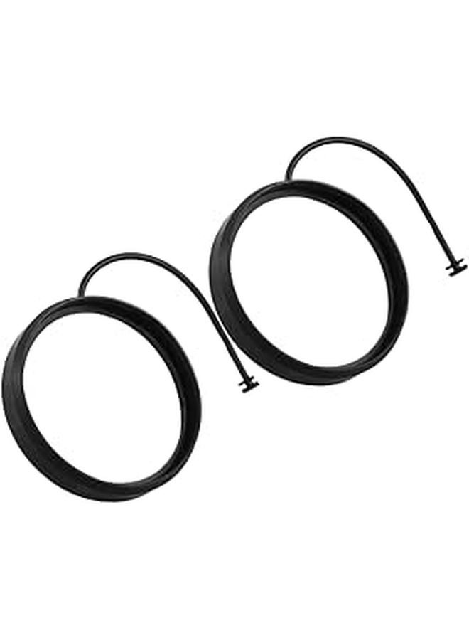 2pcs Universal Car Gas Tank Cap Rope Black Durable Easy Install Enhances Appearance - Image 1
