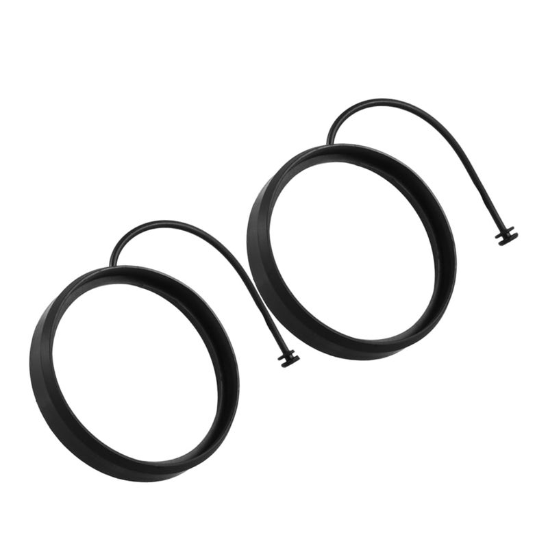 2pcs Universal Car Gas Tank Cap Rope Black Durable Easy Install Enhances Appearance - Image 2