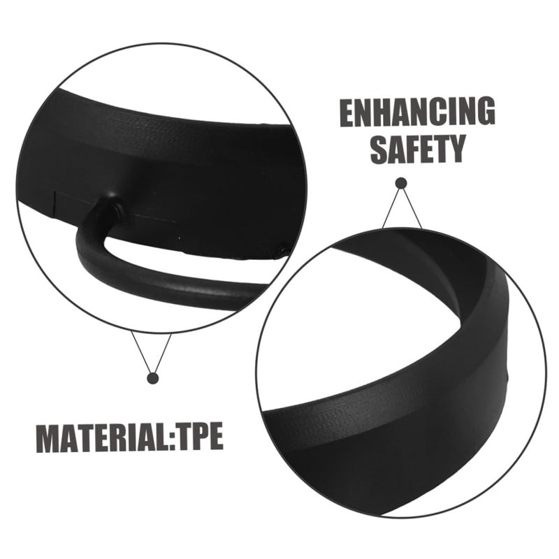 2pcs Universal Car Gas Tank Cap Rope Black Durable Easy Install Enhances Appearance - Image 4