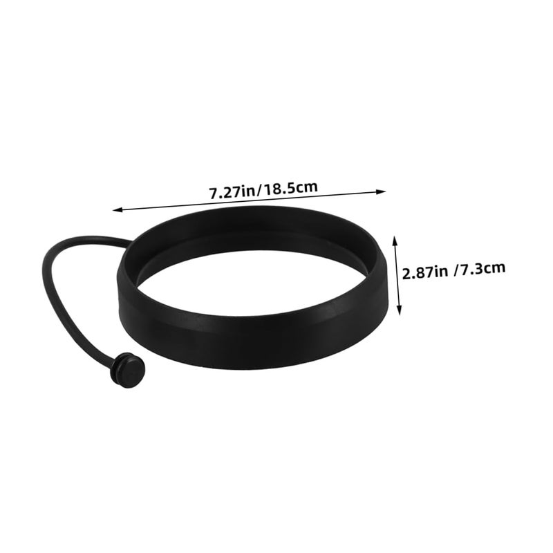 2pcs Universal Car Gas Tank Cap Rope Black Durable Easy Install Enhances Appearance - Image 3