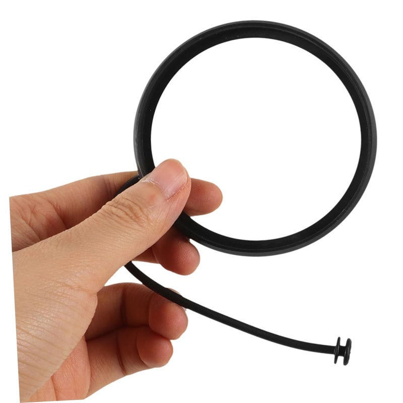 2pcs Universal Car Gas Tank Cap Rope Black Durable Easy Install Enhances Appearance - Image 5