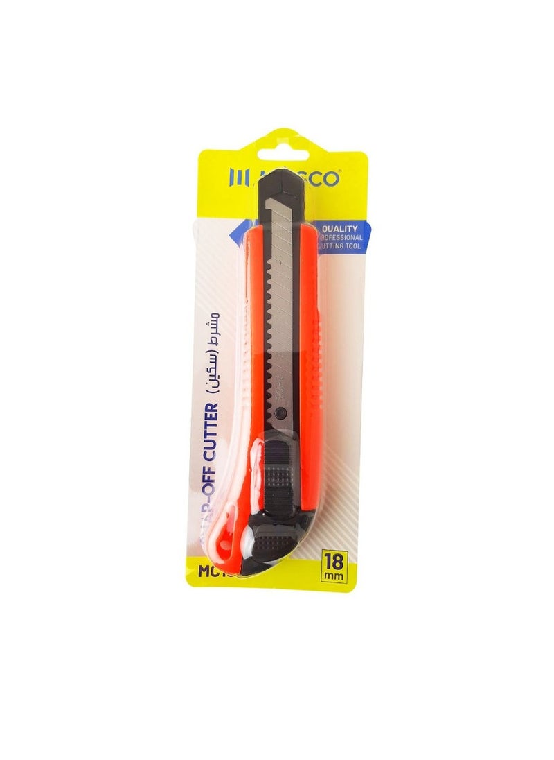 MASCO MC189 18 mm High Quality Snap Off Knife, Red 