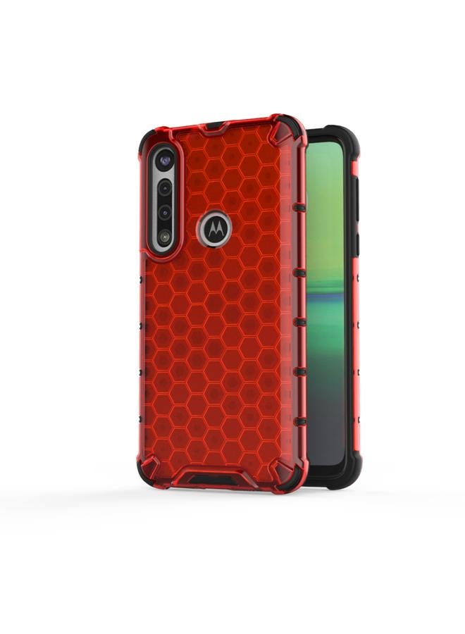 S-TOP Case For Motorola Moto G8 Plus Shockproof Honeycomb PC + TPU Case - Image 1