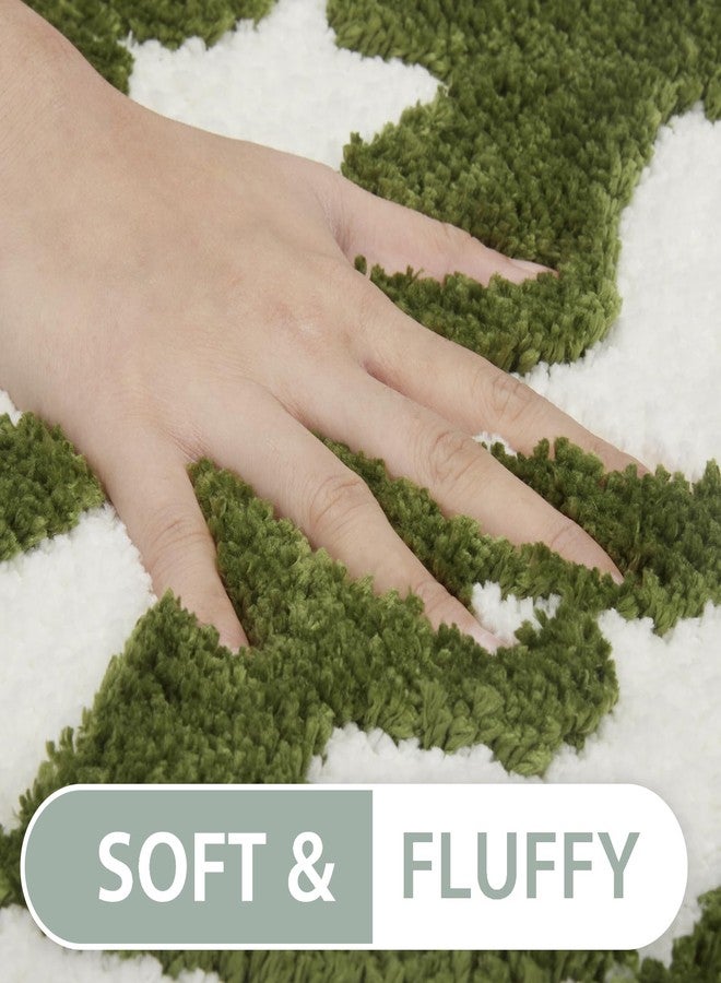 DyeFury Irregular Get Naked Bath Mat Green - Funny Bathroom Rugs, Small Cute Bathroom Decor, Non-Slip Sage Green Rugs 31" x 18" - Image 4