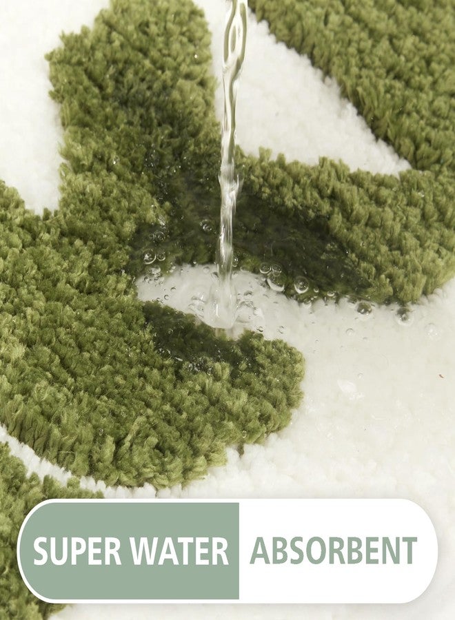 DyeFury Irregular Get Naked Bath Mat Green - Funny Bathroom Rugs, Small Cute Bathroom Decor, Non-Slip Sage Green Rugs 31" x 18" - Image 5
