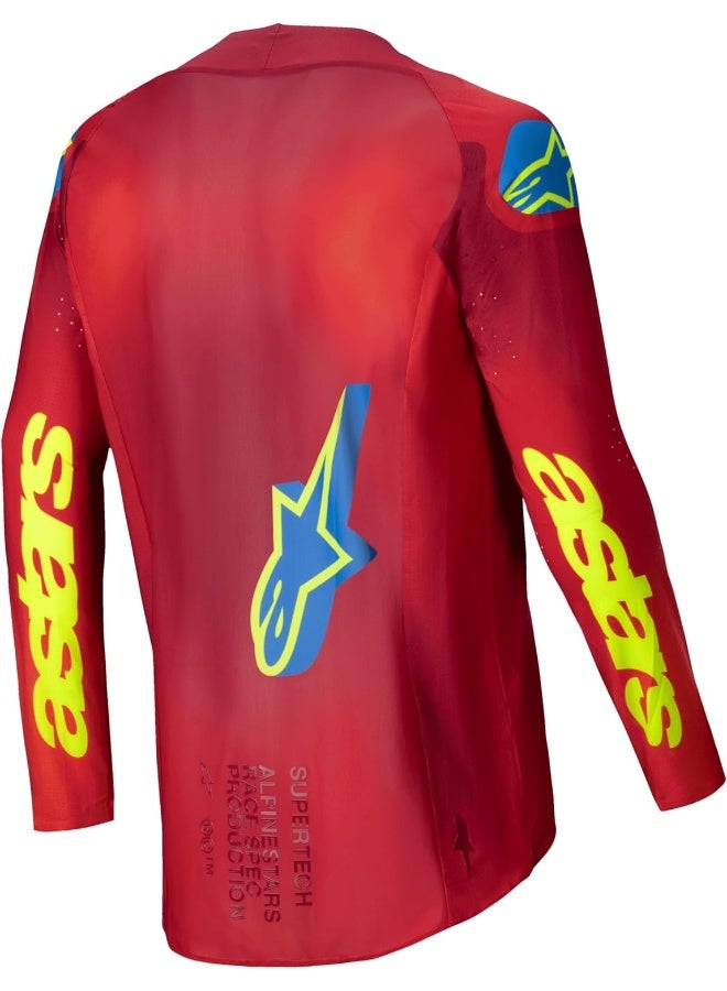 Alpinestars Alpinestars Supertech Maker Jersey Bright Red/Yellow Fluo Md - Image 2