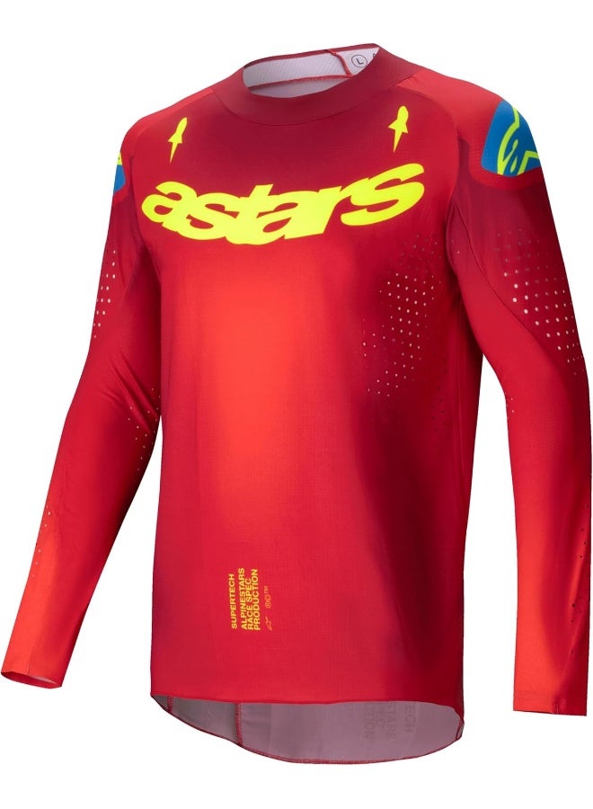 Alpinestars Alpinestars Supertech Maker Jersey Bright Red/Yellow Fluo Md - Image 1