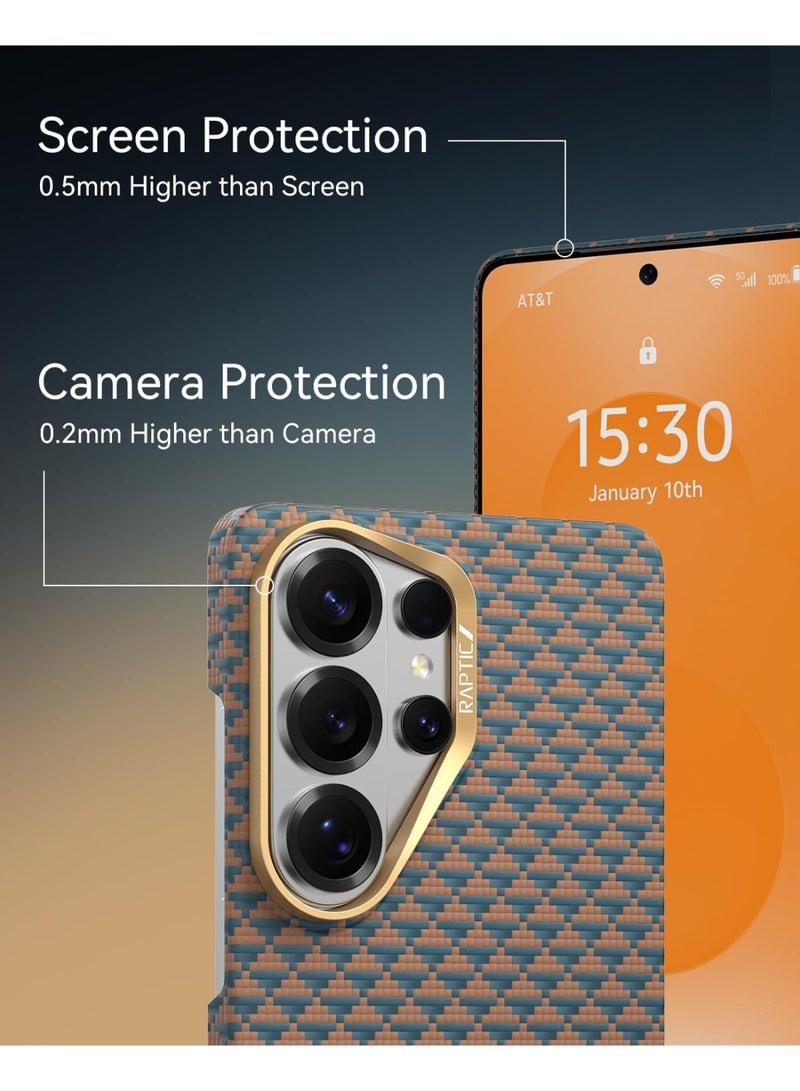 RAPTIC Aramid Skin for Samsung Galaxy S26 ULTRA Case [MagSafe] Ultra Slim 1500D Aramid Fiber cover - Destiny - Image 3