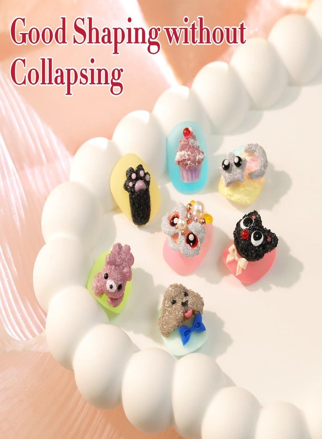 Double Rhythm 3D Nail Gel Solid Sculpting Gel for Nail Art Non-Sticky Hard Gel for Building Carving Molding Nail Extension Soak Off UV/LED Salon Home DIY 0.5 Oz (Gypsum Dark Gold) - Image 5