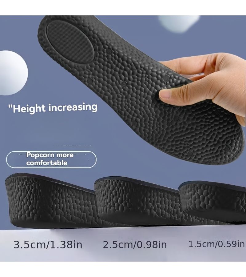 For Men Boots 0.98 In Height Increasing Insoles Shock Absorbing Sweat Wicking Size 39 40 - Image 1