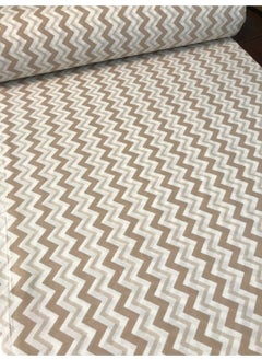 Bebek Özel Baby Special Cotton Baby and Kids Elastic Bed Sheet Brown Zigzag 80X160 