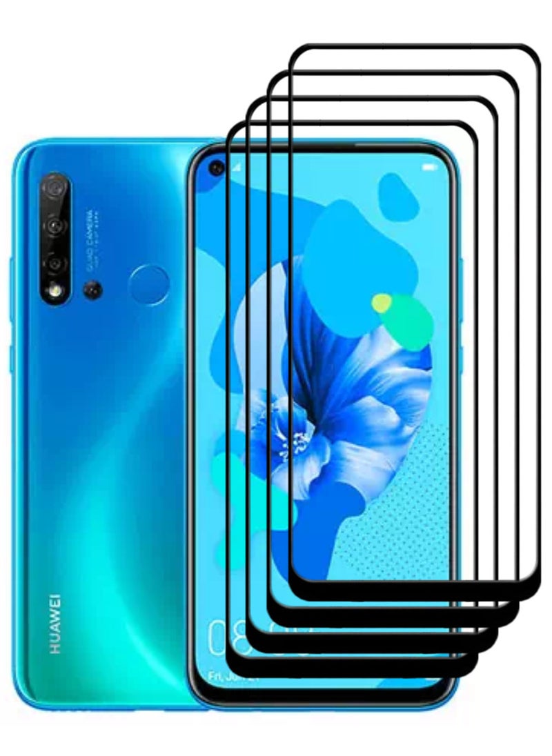 ACLIX 4 Pieces Antistatic ESD Dustproof Premium Quality High Definition Tempered Glass Screen Protector Designed For Huawei nova 5i - Image 1