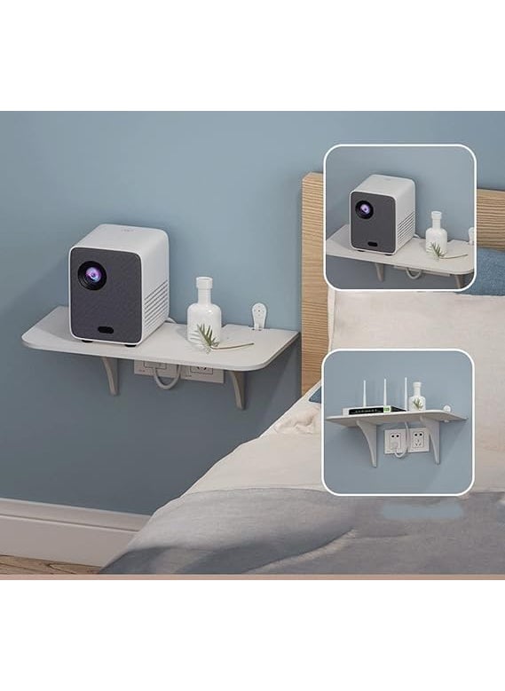The Menifest Wooden Wall Hanging Setup Box Stand Mobile Phone Charging Point Telephone Stand Any Space That Needs a Touch of Elegance