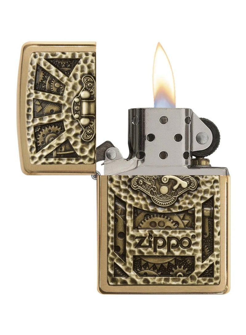 Zippo Gear Design Steampunk Brushed Brass 29103 - Image 3