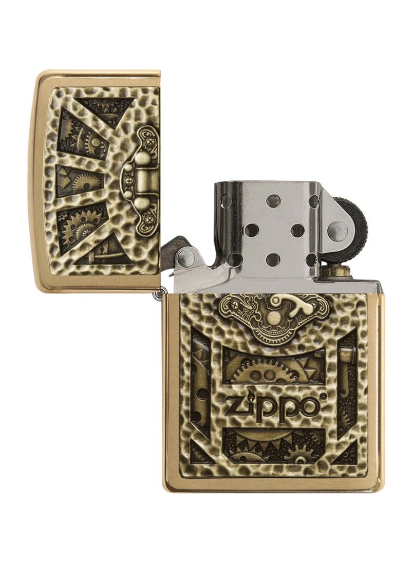 Zippo Gear Design Steampunk Brushed Brass 29103 - Image 2