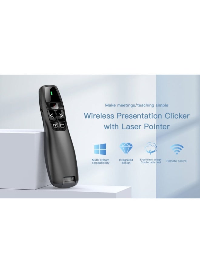 Wireless Presentation Clicker Remote for Teachers – PPT & PowerPoint Presenter with Laser Pointer - Image 5