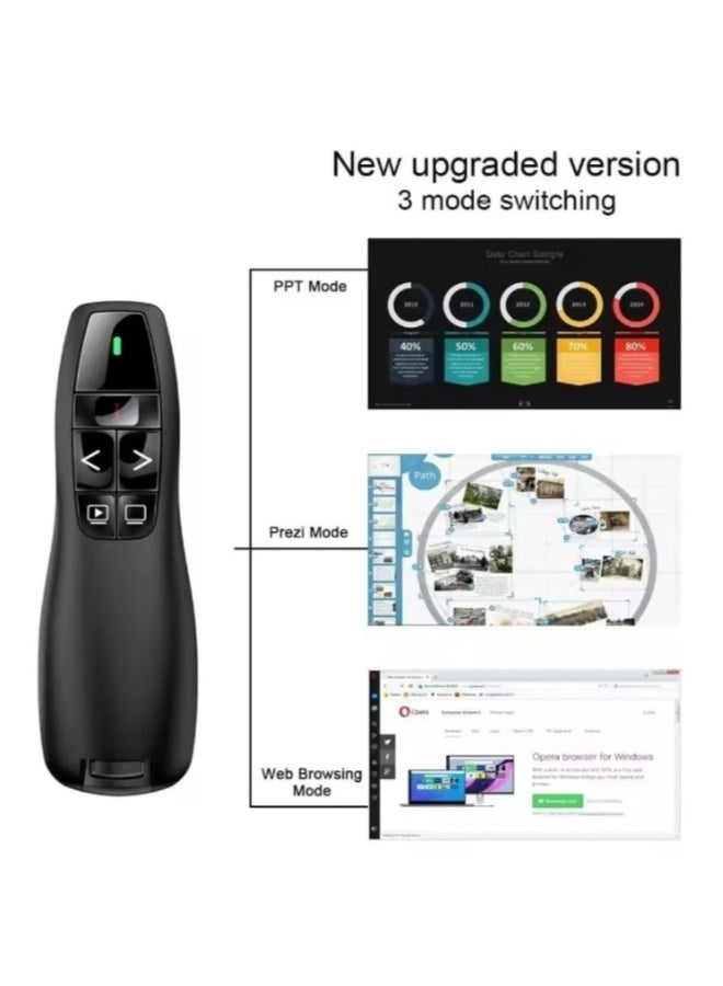 Wireless Presentation Clicker Remote for Teachers – PPT & PowerPoint Presenter with Laser Pointer - Image 2