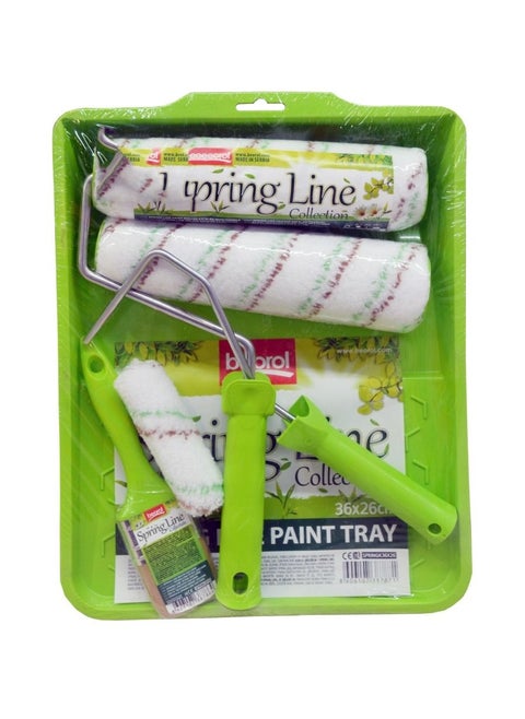 Beorol Painting Set Spring Tray + Brush + 3 Roller + 2 Handles SPRINGSETL