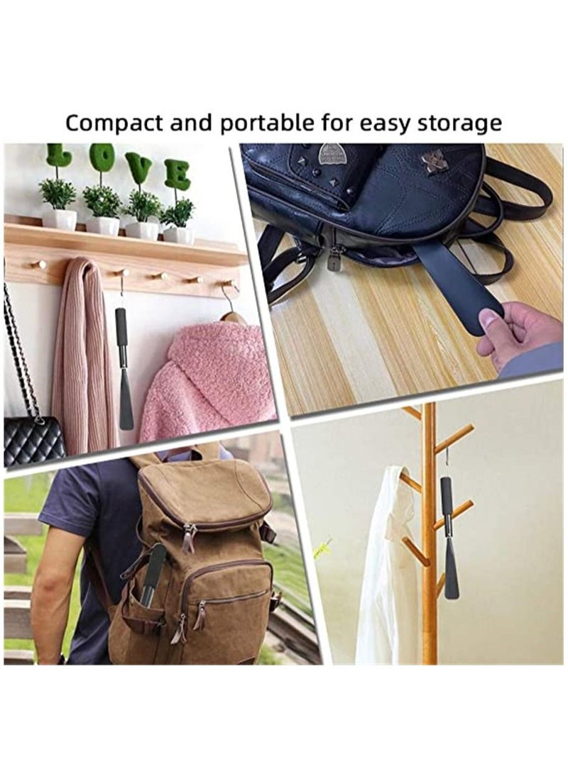 Shoehorn ShoeHorn Long Handle Telescopic Metal Shoe Horn Adjustable Length Aluminum Alloy Portable Long Handled Shoe Horn Shoe Horn Long Handle for Seniors Men Women Kids