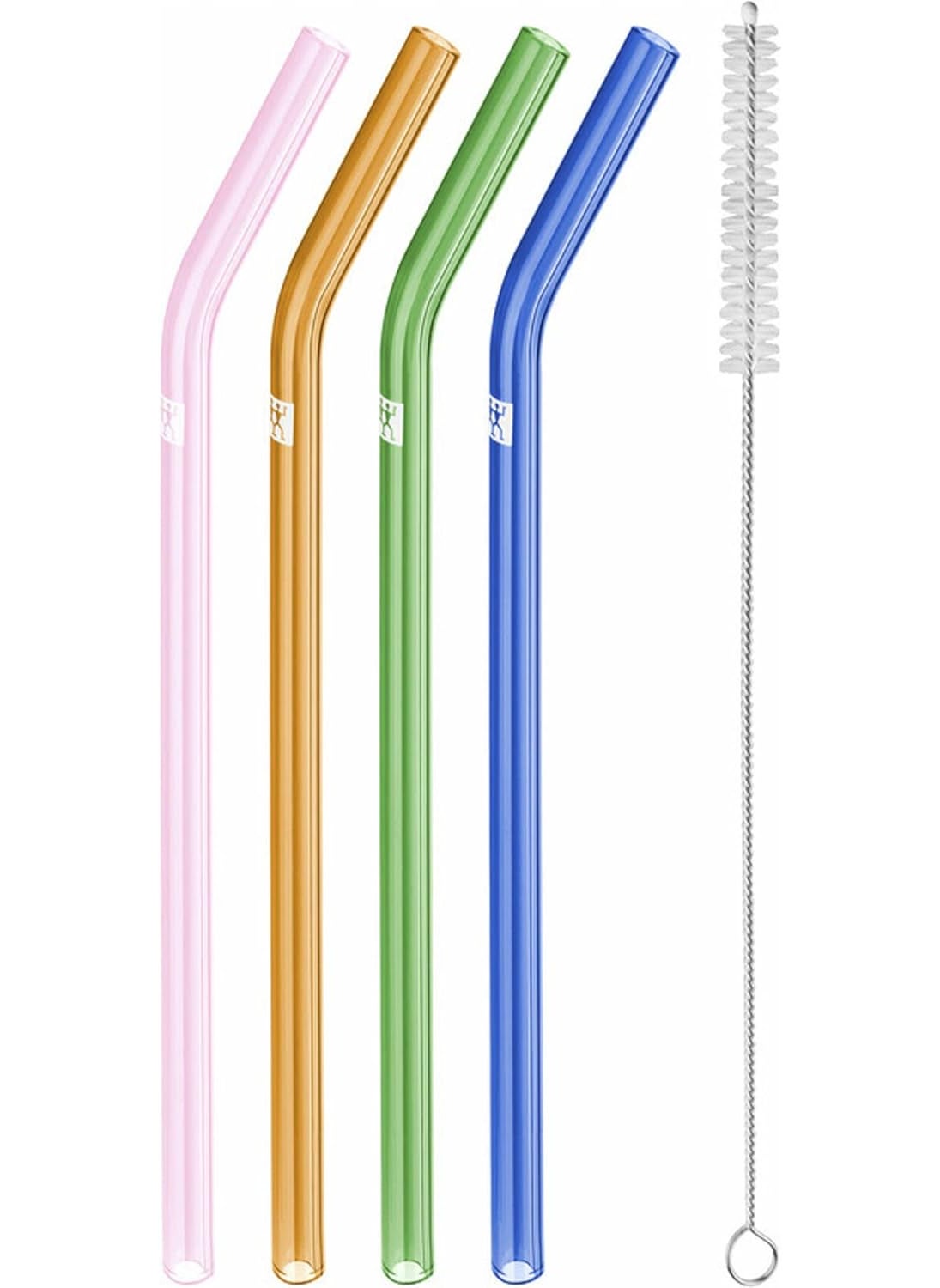 Zwilling ZWILLING Sorrento 5pc Bent Glass Straw Set  Multi Color  - Image 1