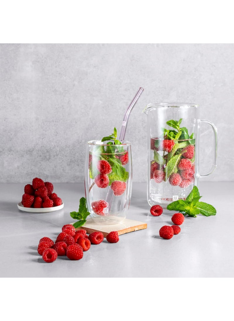Zwilling ZWILLING Sorrento 5pc Bent Glass Straw Set  Multi Color  - Image 4