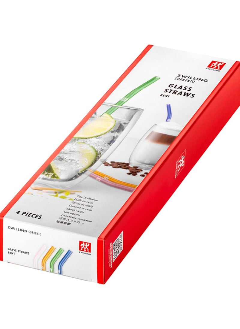 Zwilling ZWILLING Sorrento 5pc Bent Glass Straw Set  Multi Color  - Image 2