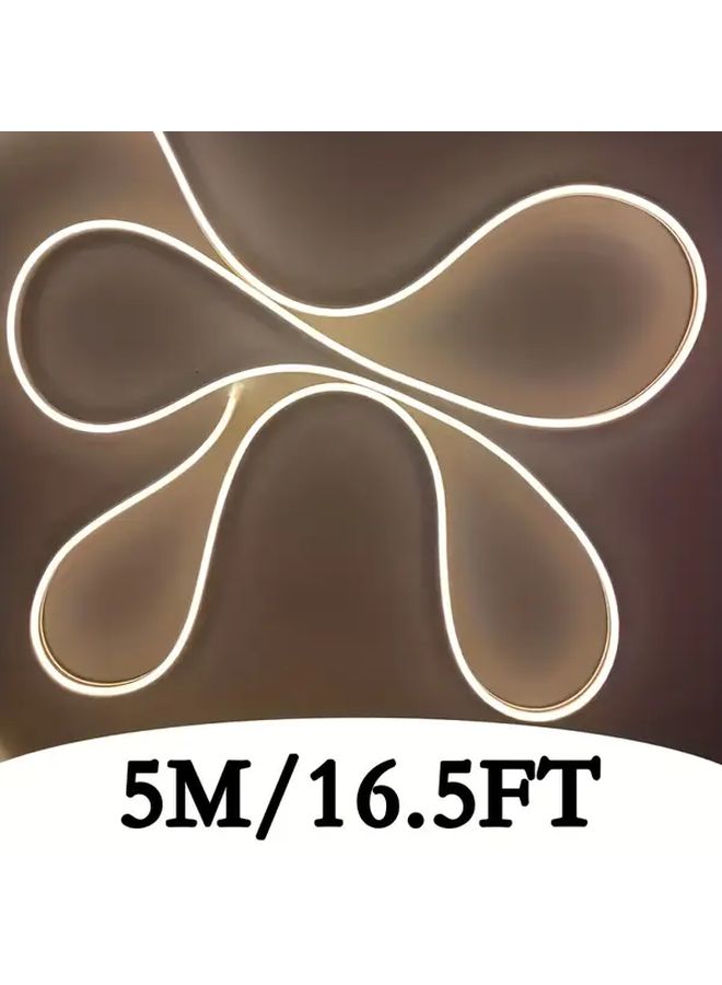 196.85 Inch Warm White USB Neon LED Strip Light Flexible for Home Decor - Image 2