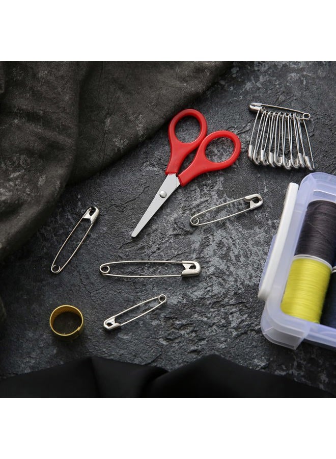 iRIIRIO Large Safety Pins 55mm/2.2inch, Heavy Duty Safety Pins 200pcs, Stainless Steel Safety Pins Bulk Metal Silver Sewing Pins Perfect for Sewing Quilting Cloth Curtain Bedsheet Sofa Laundry. - Image 5