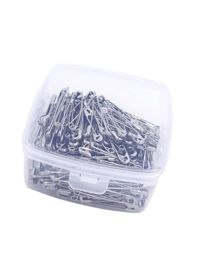 iRIIRIO Large Safety Pins 55mm/2.2inch, Heavy Duty Safety Pins 200pcs, Stainless Steel Safety Pins Bulk Metal Silver Sewing Pins Perfect for Sewing Quilting Cloth Curtain Bedsheet Sofa Laundry. - Image 1