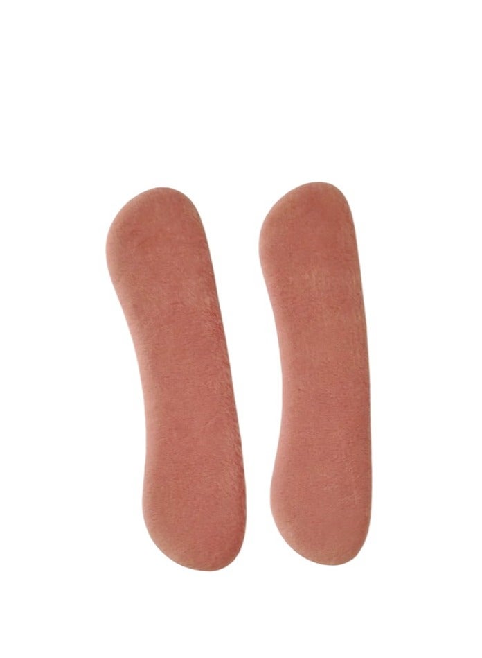 زوج واحد بطانة كعب القدم للأحذية الكبيرة جدًا، بطانات نعل الأحذية للأحذية الفضفاضة، تمنع انزلاق الكعب والاحتكاك، غير قابلة للانزلاق - Image 1