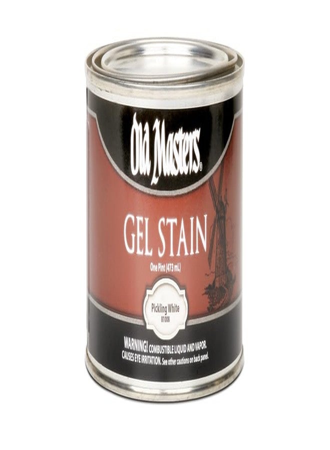 Old Masters 81008 Gel Stain Pint, Pickling White - Image 1