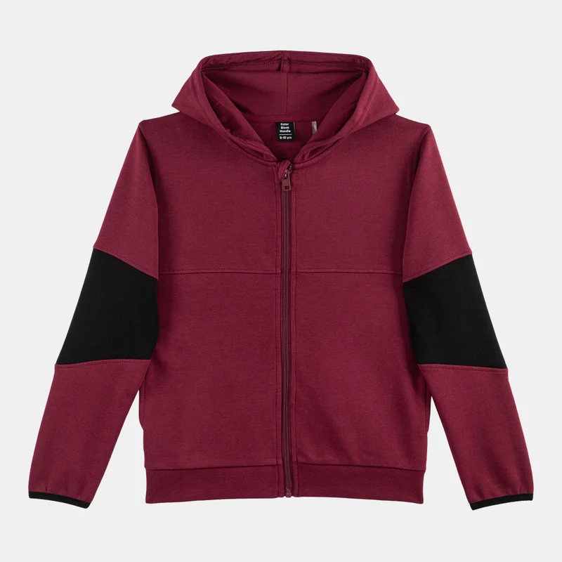 Sun and Sand Sports Kids' Colourblock Zipper Hoodie