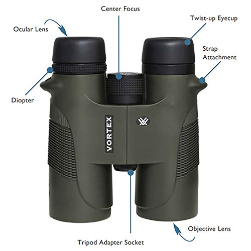 Vortex Optics Diamondback 10x50 Roof Prism Binocular - Image 5