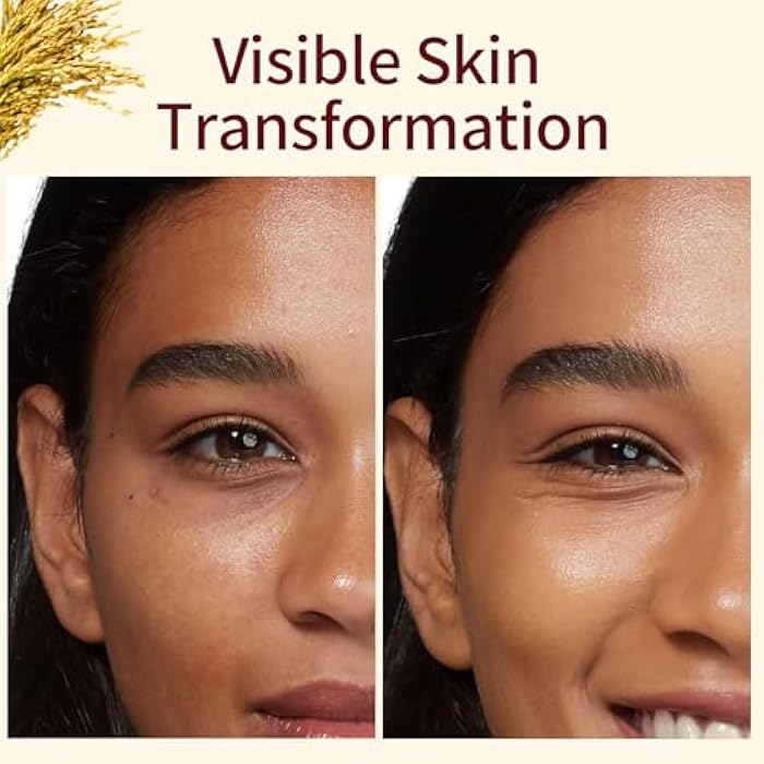 YAFUSIPE Peel Shot Glow Rice Ampoule, White Rice Exfoliant Body Scrub, Blackhead Remover for Face and Nose Pore Cleaner Chemical Peel Dead Skin Remover Feet Facial Skin Care for Even Skin Tone, 60ml - Image 2