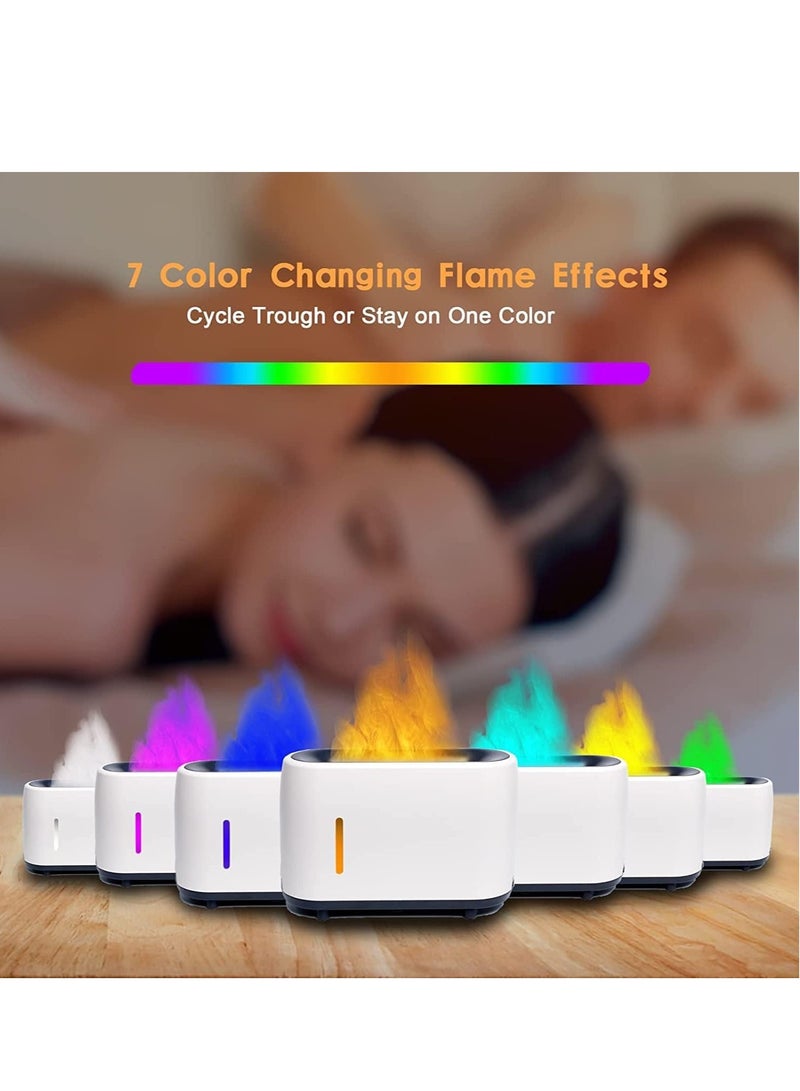 ELTRAZONE Flame Diffuser Humidifier 7 Flame Colors,Essential Oil Aroma Therapy Diffuser with Waterless Auto-Off Protection,Fire Air Diffuser for Home,Office,Bedroom - Image 3