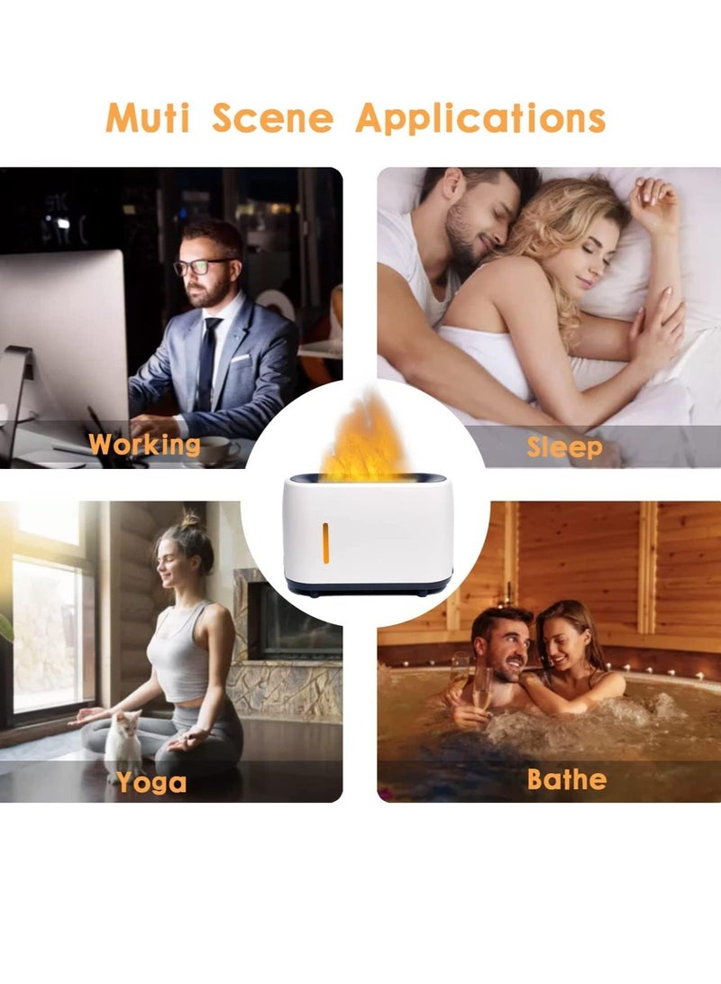 ELTRAZONE Flame Diffuser Humidifier 7 Flame Colors,Essential Oil Aroma Therapy Diffuser with Waterless Auto-Off Protection,Fire Air Diffuser for Home,Office,Bedroom - Image 5