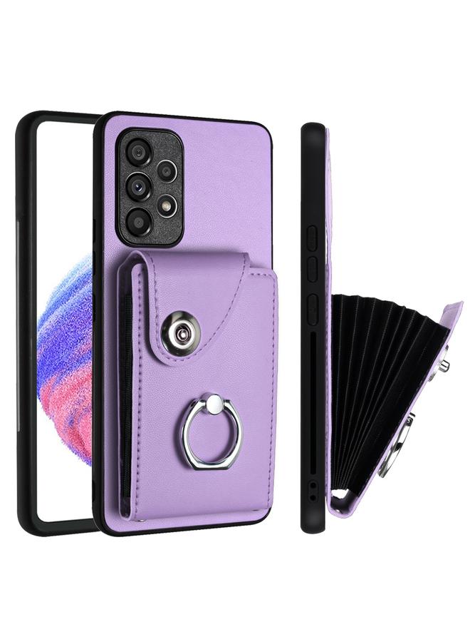 اس-توب جراب لهاتف Samsung Galaxy A53 5G مع حامل بطاقات وحلقة من البولي يوريثان - Image 2