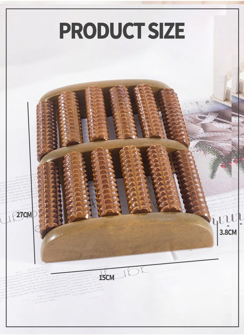 Beirui Wooden Foot Massager, Traditional Wooden Roller Massager, Massage, Relaxation, Health Products, Plantar Fasciitis Relief, Heel, Arch Pain and Stress Tools  - Image 3