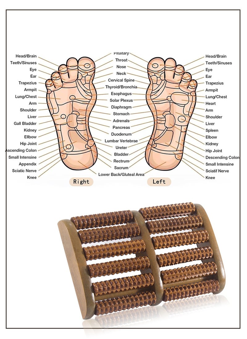 Beirui Wooden Foot Massager, Traditional Wooden Roller Massager, Massage, Relaxation, Health Products, Plantar Fasciitis Relief, Heel, Arch Pain and Stress Tools  - Image 5