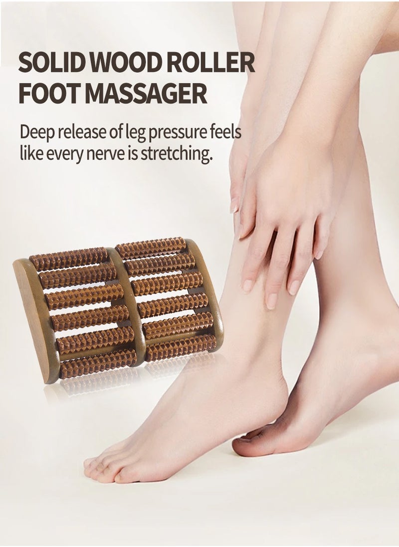 Beirui Wooden Foot Massager, Traditional Wooden Roller Massager, Massage, Relaxation, Health Products, Plantar Fasciitis Relief, Heel, Arch Pain and Stress Tools  - Image 4