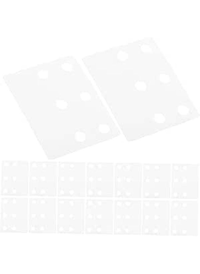 50pcs White Reinforcement Stickers Self Adhesive Labels for Paper Binders Notebooks Organizing Documents - Image 1