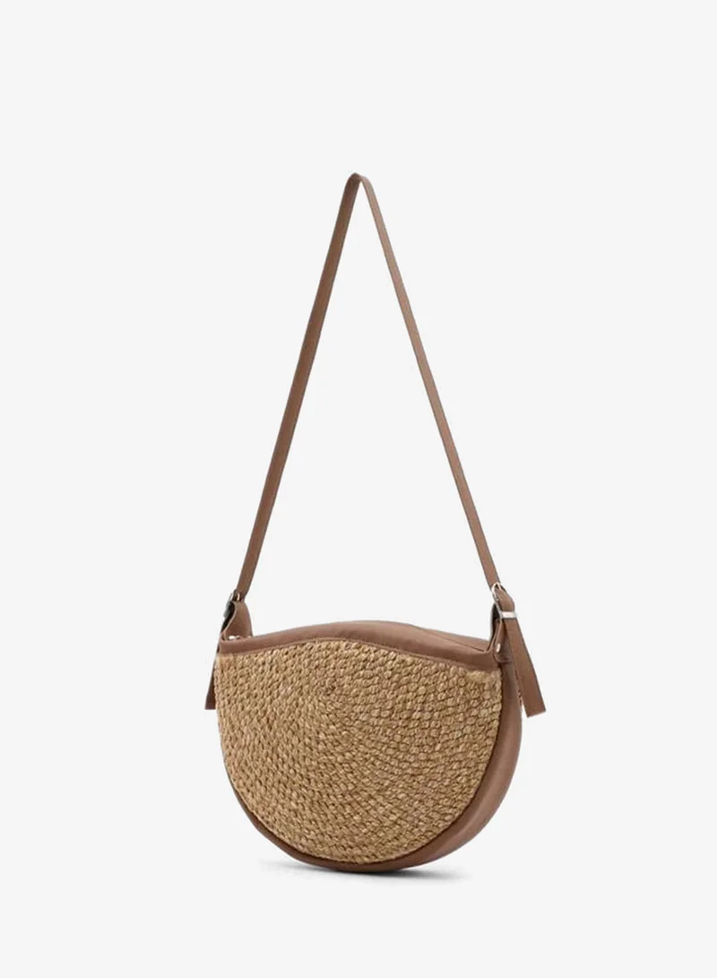 Shule Bags  Bonna Garnished Straw Crossbody Bag. for Women | Best Price UAE
