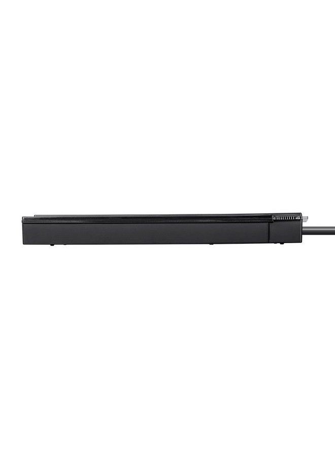 Monoprice 12 Outlet Slim Surge Protector Power Strip 10 Feet Black ; Heavy Duty Cord ; Ul Rated 4230 Joules With Grounded And Protected Light Indicator  - Image 5