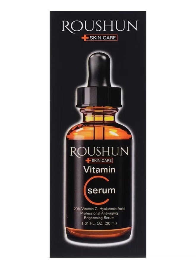 ROUSHUN 2Pcs Vitamin C Serum for Face and Neck (2x30ml) Skincare Vitamin C Facial Serum Anti Aging Brightening Serum with Hyaluronic Acid - Image 3