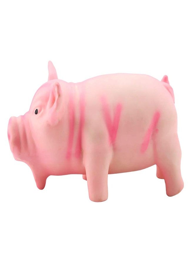 Ichiias Dog Chew Toy, Squeaky Pig Dog Toys Latex Grunting Pig Sound Play Dog Toy Cute Pig Grunting Squeak Latex Interactive Squeak Funny Cute Dog Toy Pet Dog Puppy Toy(Pink) - Image 3